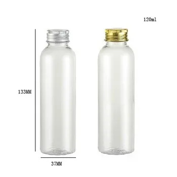 120ml jasné krém fľašu s hliníkovým spp 120cc pet Krém, Šampón fľašu 4 oz plastové fľaše, kozmetické pakaging