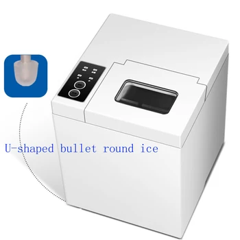 15 kg / 24H Plne Automatický výrobník Ľadu 1.3 L Stroj Pre Komerčné Domácnosti, Malé Mlieko čajovni Kolo Ice Cube Stroj na Výrobu