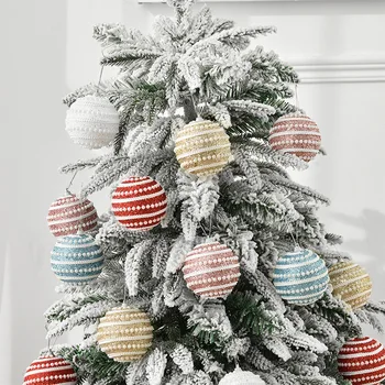 8 CM Strom Vianočné Závesné Gule Vianočné Pena Farebné Gule Prívesok Nový Rok Darčeky pre Domáce Vianočné Dekorácie