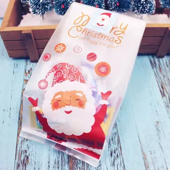 Candy Balenie Vrece Cookie Balenie Vrecia Tomto Prípade Tortu Package Vianočné Darčekové Tašky Darčeka Santa Claus Šnúrkou