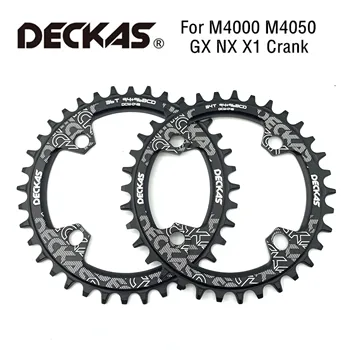 DECKAS-Rueda de cadena para bicicleta de montaña platón de bicicleta de 94 + 96 BCD 32T 34T 36T 38T, corona redonda Ovalada para