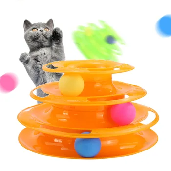 Mačiatko Hračka Pet Hračky Sledovať Loptu Hra Interaktívne Non-jedovaté Chytiť Veža Rada Zábavné Tréning Zábavný Platňa Odolné Mačka