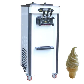 Obchodné Ice Cream Stroj S Angličtinou Operačný Systém Z Nerezovej Ocele V Troch Príchutiach Jogurt Maker Mraznička Gelato Stroj