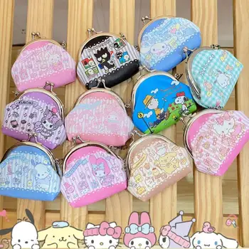 Sanrio Hello Kitty Mince Kabelku Kuromi Cinnamoroll Kawaii Ženy Zips Na Mince Peňaženky Deti Skladovanie Pocket Tašky Puzdro
